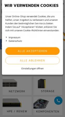 Vorschau der mobilen Webseite www.gekkoshop.de, GEKKO Computer GmbH