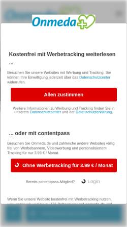 Vorschau der mobilen Webseite www.onmeda.de, Amyotrophe Lateralsklerose