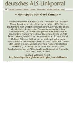 Vorschau der mobilen Webseite www.als-site.de, Linkportal Amyotrophe Lateralsklerose