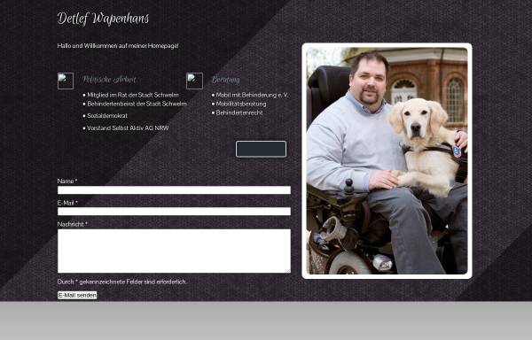 Vorschau von www.wapenhans.de, Behindertengerechte Fahrzeuge und Muskelschwund