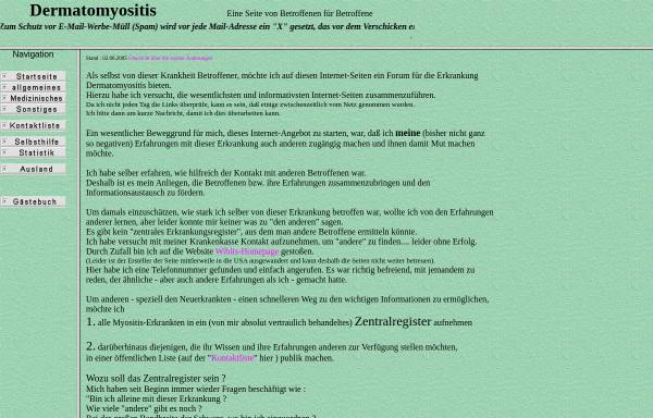 Vorschau von www.dermatomyositis.de, Dermatomyositis