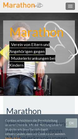 Vorschau der mobilen Webseite www.verein-marathon.at, Marathon