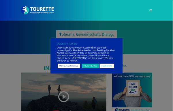 Vorschau von tourette-gesellschaft.de, Tourette-Gesellschaft Deutschland e. V.