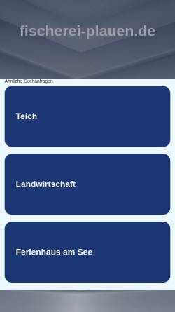 Vorschau der mobilen Webseite www.fischerei-plauen.de, Fischereigenossenschaft Plauen eG