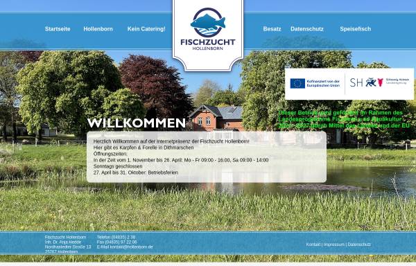 Vorschau von www.hollenborn.de, Fischzucht Hollenborn