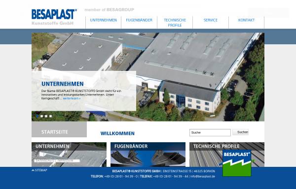 Vorschau von www.besaplast.de, Besaplast Kunststoffe GmbH