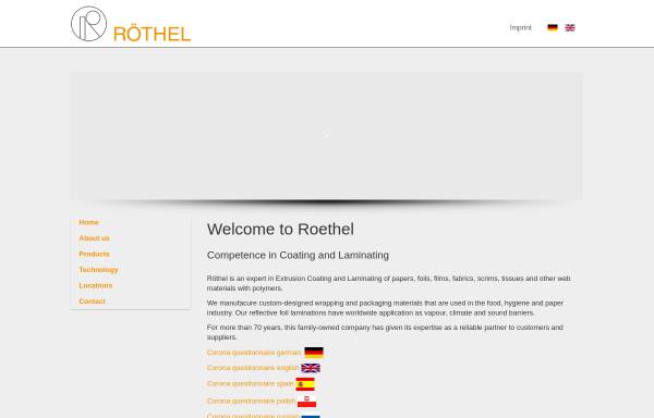 Vorschau von roethel.com, Röthel GmbH & Co. KG