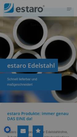Vorschau der mobilen Webseite estaro.de, Estaro GmbH