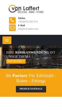 Vorschau der mobilen Webseite www.von-laffert.com, Von Laffert GmbH