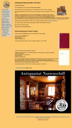 Vorschau der mobilen Webseite www.narrenschiff.ch, Buch Antiquariat Narrenschiff, Chur