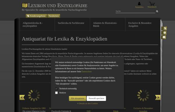 Vorschau von www.lexikon-und-enzyklopaedie.de, Lexikon und Enzyklopädie