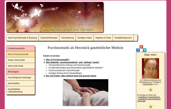 Vorschau von www.freieseelen.de, Esoterische Psychosomatik