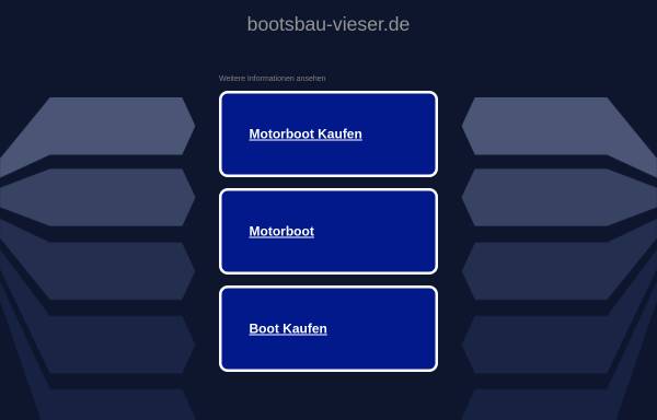 Vorschau von www.bootsbau-vieser.de, Bootsbau Walter Vieser