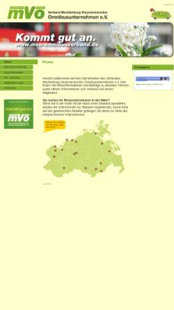 Vorschau der mobilen Webseite www.mvo-omnibusverband.de, MVO - Verband Mecklenburg-Vorpommerscher Omnibusunternehmen e. V.