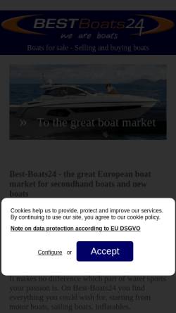 Vorschau der mobilen Webseite www.best-boats24.net, Best-Boats24.net