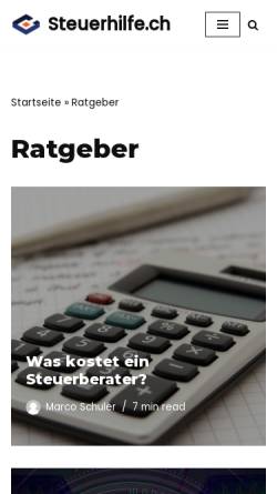 Vorschau der mobilen Webseite www.steuerrechtblog.de, Steuerrechtblog by Michael Kaiser