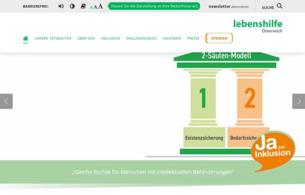 Vorschau von www.lebenshilfe.at, Lebenshilfe Österreich