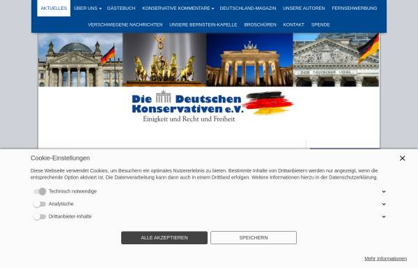 Vorschau von www.konservative.de, Die deutschen Konservativen e.V.