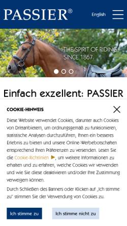 Vorschau der mobilen Webseite www.passier.com, G. Passier & Sohn GmbH