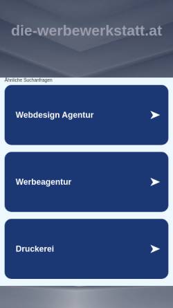 Vorschau der mobilen Webseite www.die-werbewerkstatt.at, Die Werbewerkstatt
