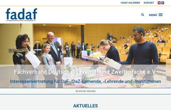 Vorschau von www.fadaf.de, Fachverband DaF