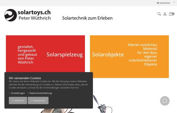 Vorschau von www.solartoys.ch, Solartoys, Peter Wüthrich