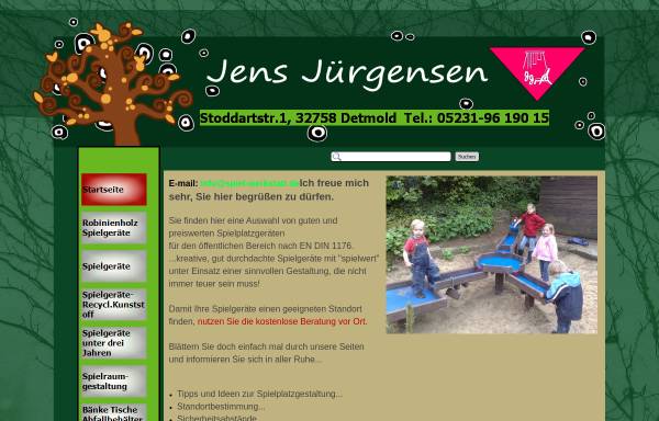 Vorschau von www.gartenspielplatz.de, Spiel und Gartenmöbel, Jens Jürgensen