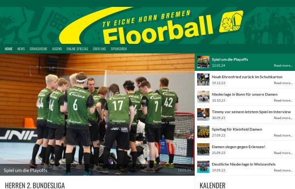 Vorschau von www.unihockey-bremen.de, TV Eiche Horn Bremen - Abteilung Unihockey