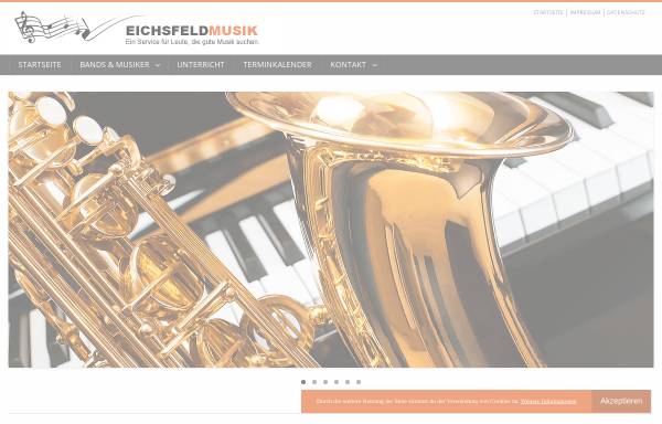 Vorschau von www.eichsfeldmusik.de, Eichsfelder Musiker