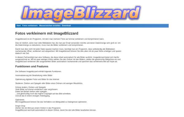 Vorschau von www.imageblizzard.com, ImageBlizzard Fotosoftware