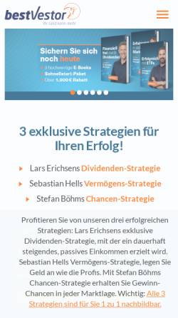 Vorschau der mobilen Webseite www.dax-vestor.de, Dax-Vestor