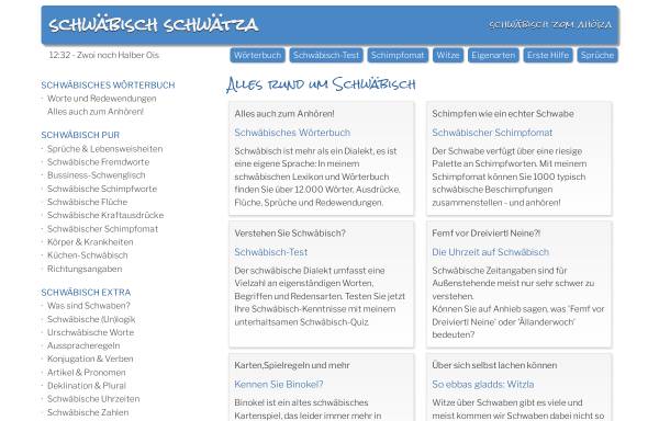 Vorschau von www.petermangold.de, Schwabissimo - die schwäbische Welt