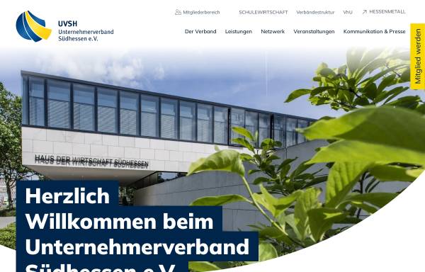 Vorschau von www.uvsh.de, Unternehmerverband Südhessen e.V.