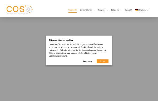 Vorschau von cos.de, C.O.S. Enterprise Solutions Management AG