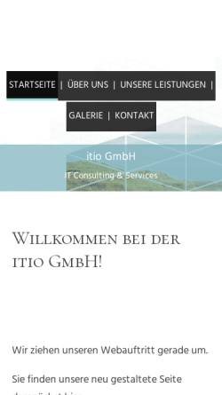 Vorschau der mobilen Webseite www.itio.de, ITIO GmbH
