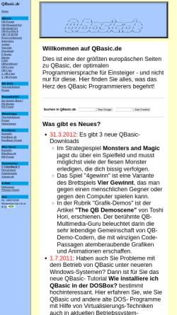 Vorschau der mobilen Webseite www.qbasic.de, QBasic.de