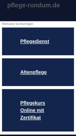 Vorschau der mobilen Webseite www.pflege-rundum.de, Pflegeverbund Deutschland