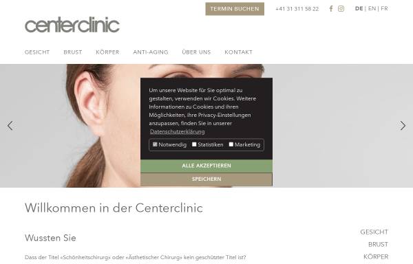 Vorschau von centerclinic.ch, Centerclinic