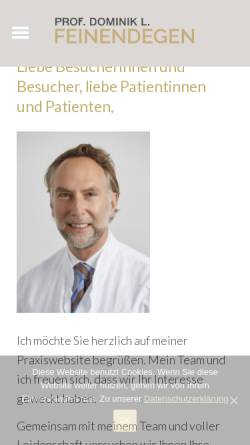 Vorschau der mobilen Webseite www.feinendegen.ch, Dr. Dominik L. Feinendegen