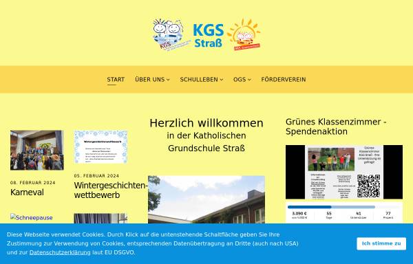 Vorschau von kgs-strass.de, Katholische Grundschule Straß