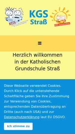 Vorschau der mobilen Webseite kgs-strass.de, Katholische Grundschule Straß