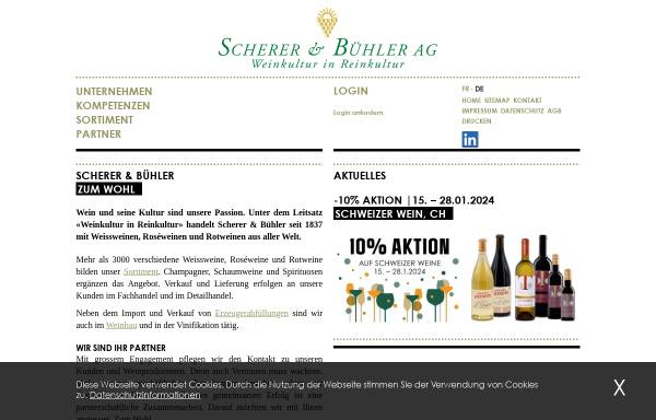 Vorschau von www.scherer-buehler.ch, Scherer & Bühler AG