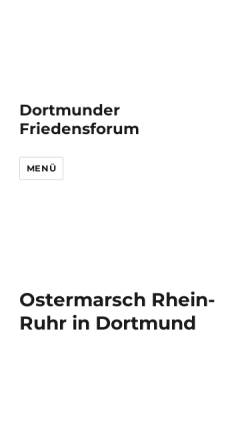 Vorschau der mobilen Webseite dortmunder-friedensforum.de, Dortmunder Friedensforum
