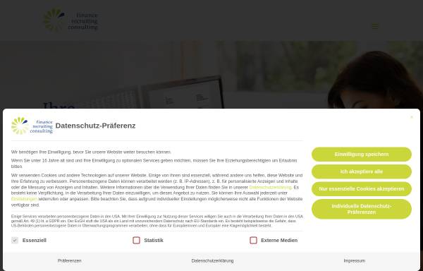 Vorschau von www.fireco.de, Finance - Recruiting - Consulting GmbH & Co. OHG