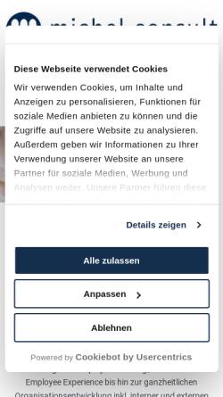 Vorschau der mobilen Webseite www.hofer-consult.de, Hofer-Consult