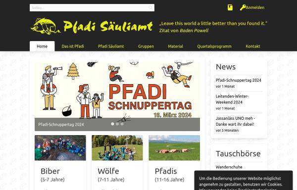 Vorschau von www.pfadi-sa.ch, Pfadi Säuliamt