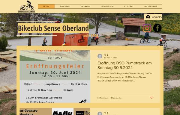 Vorschau von www.bikeclub-bso.ch, Bikeclub, Sense-Oberland