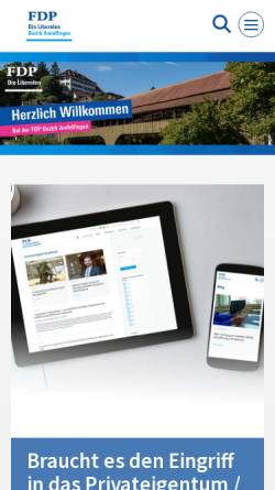 Vorschau der mobilen Webseite www.fdp-bezirkandelfingen.ch, FDP Bezirk Andelfingen