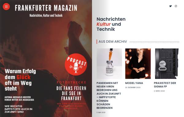 Vorschau von www.frankfurter-magazin.de, Frankfurter Magazin