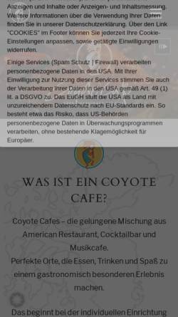 Vorschau der mobilen Webseite www.coyote.de, Coyote GmbH